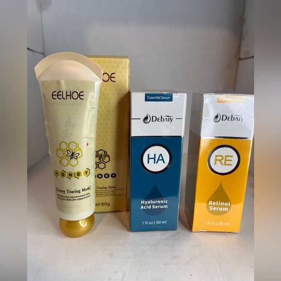 EELHOE HONEY FACIAL MASK & DEBAIY RETINOL AND HYALURONIC ACID SERUM. BUNLE - Picture 1 of 6